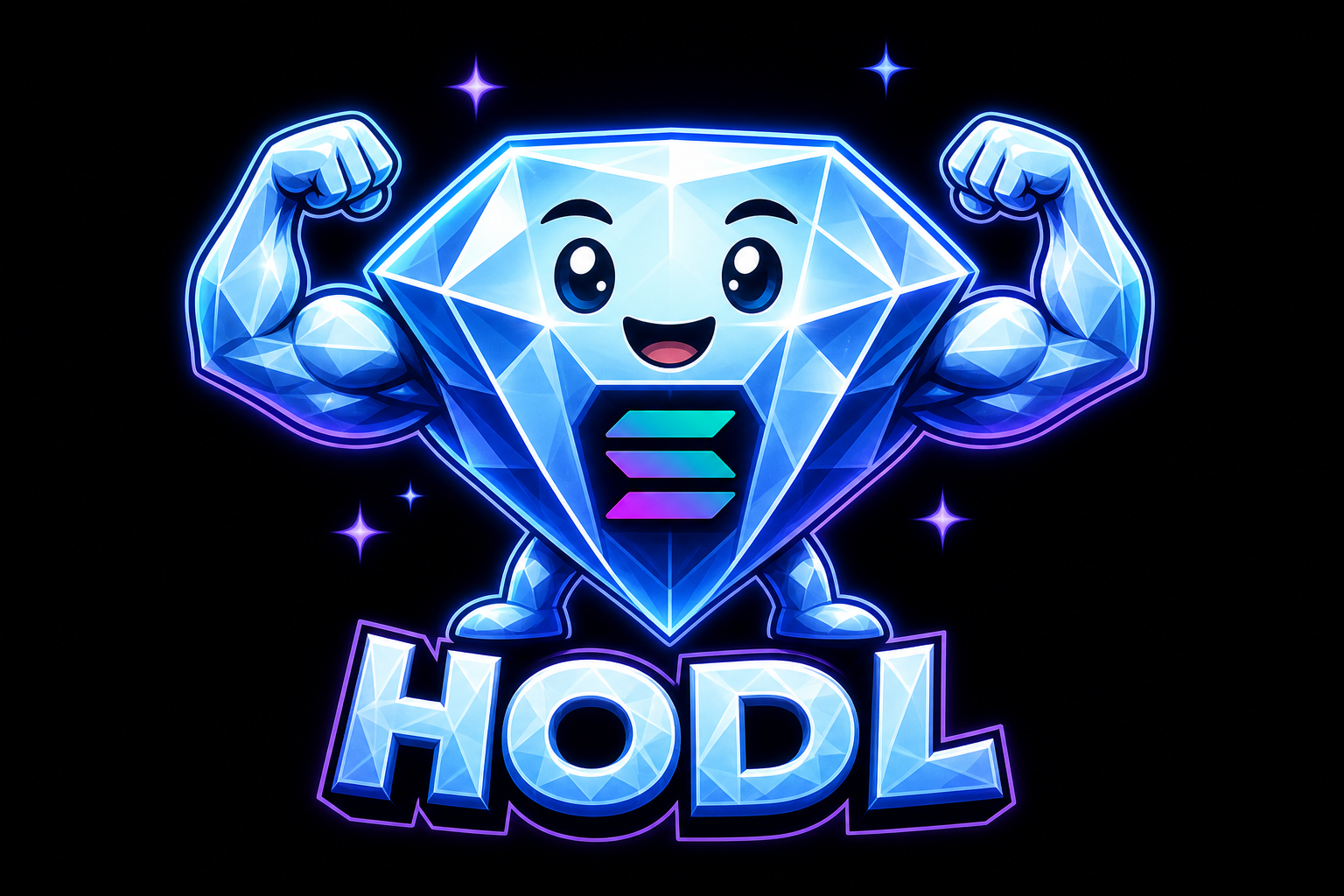 $HODL official mascot diamond flex